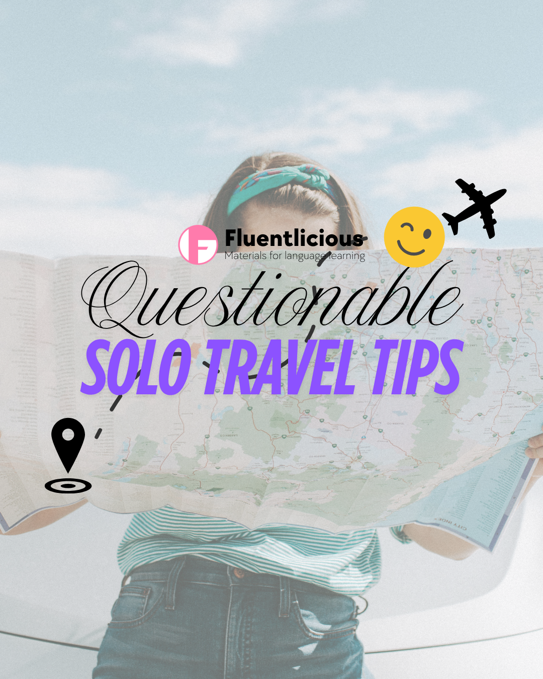 Fun ESL Discussion Cards: Questionable Solo Travel Tips for B1-B2 Learners