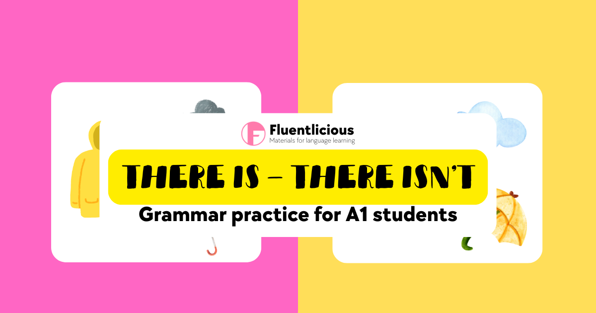 Practice “There Is / There Isn’t” with Fun Vocabulary for A1 English Learners
