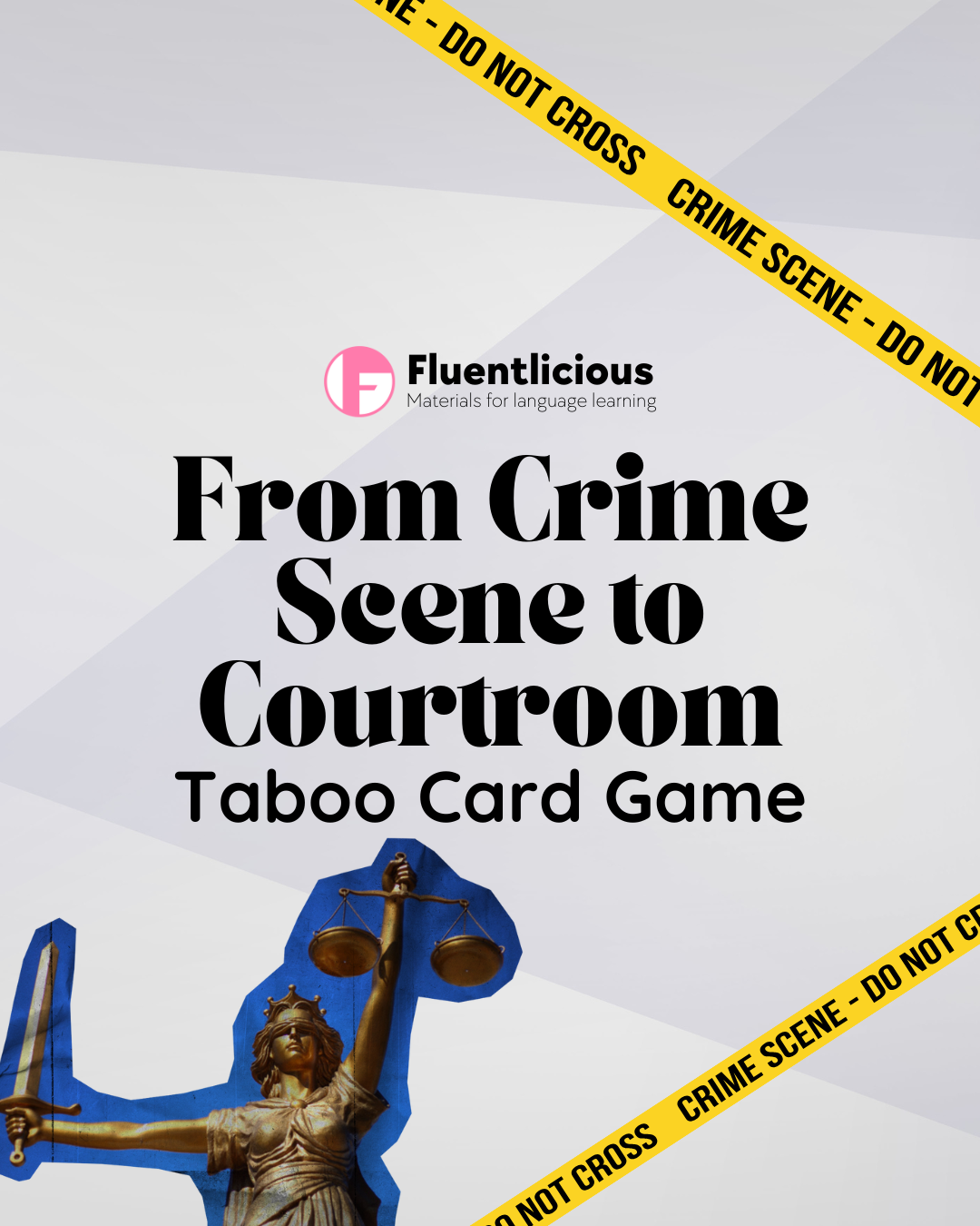 Crime Vocabulary Taboo Cards for ESL: 80 Fun Speaking Prompts for Your Classroom